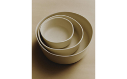 Zara Home миска из каменной керамики, цвет бежевый, 11 см