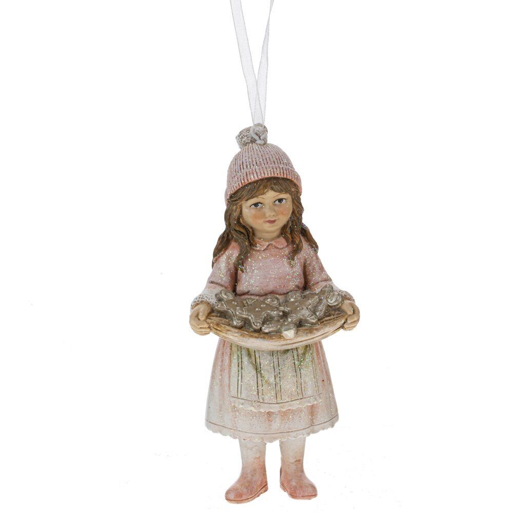 GAEM Фигурка декоративная подвесная "Девочка", L5,5 W4 H12 см, 3в.