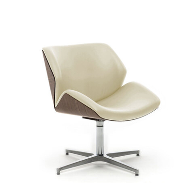 CHARM Wood lounge кресло БЕЖ/ОРЕХ