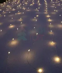 Светодиодный занавес Роса 1.6*1.6 м., 256 теплых белых LED ламп, прозрачный провод, Beauty Led (Curtain 256-10-WW)