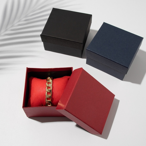 Коробочка под браслет, часы «Симпл», 8×8 см, МИКС