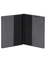 Обложка на паспорт, Miland Золотой стандарт, экокожа, черная