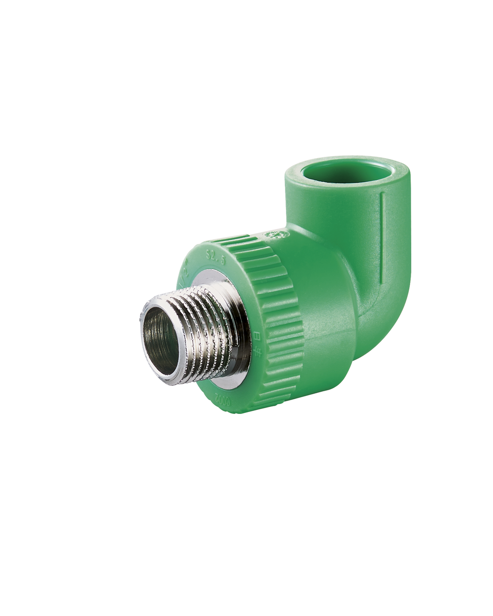 Угольник с наружной резьбой RIIFO Alba  PP-R/латунь 90° 40-1 1/4"НР белый