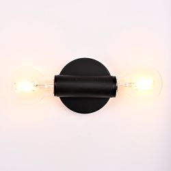 Бра Rh Utilitaire Inline Sconce Black By Imperiumloft