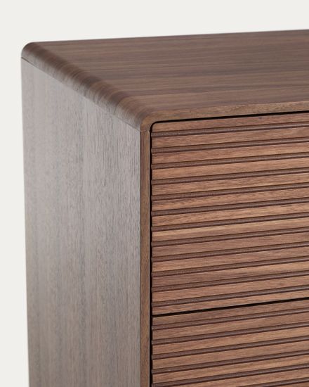 Комод Norlen с 6 ящиками шпон ореха 120 x 75 см