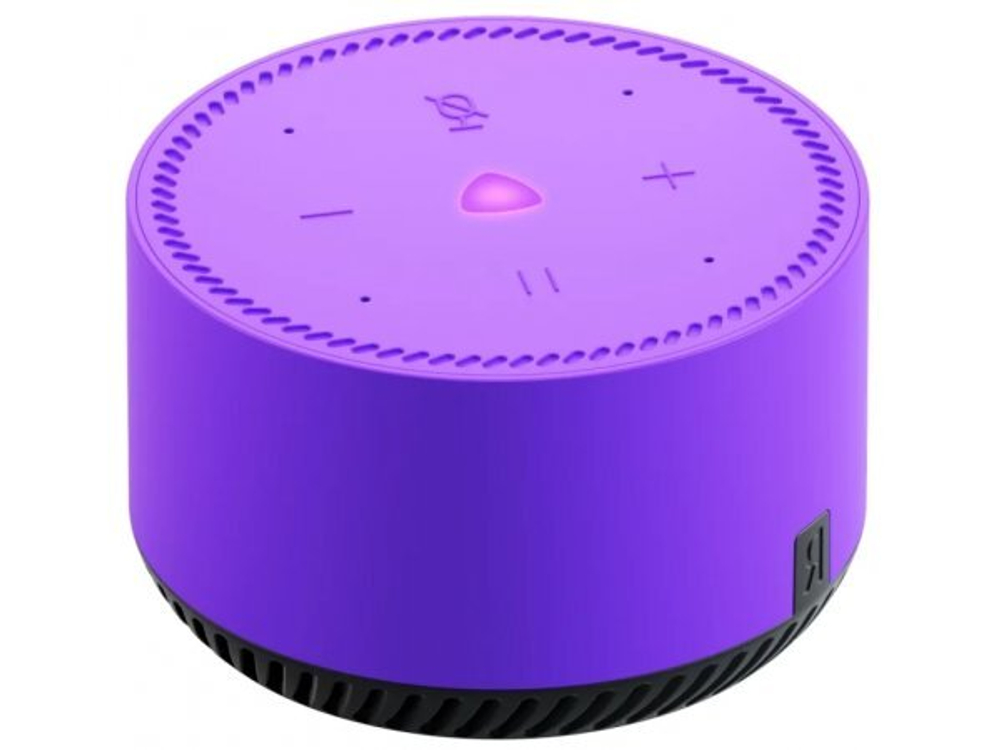 Умная колонка ЯНДЕКС Станция Лайт 5Вт, с голосовым помощником Алиса, фиолетовый