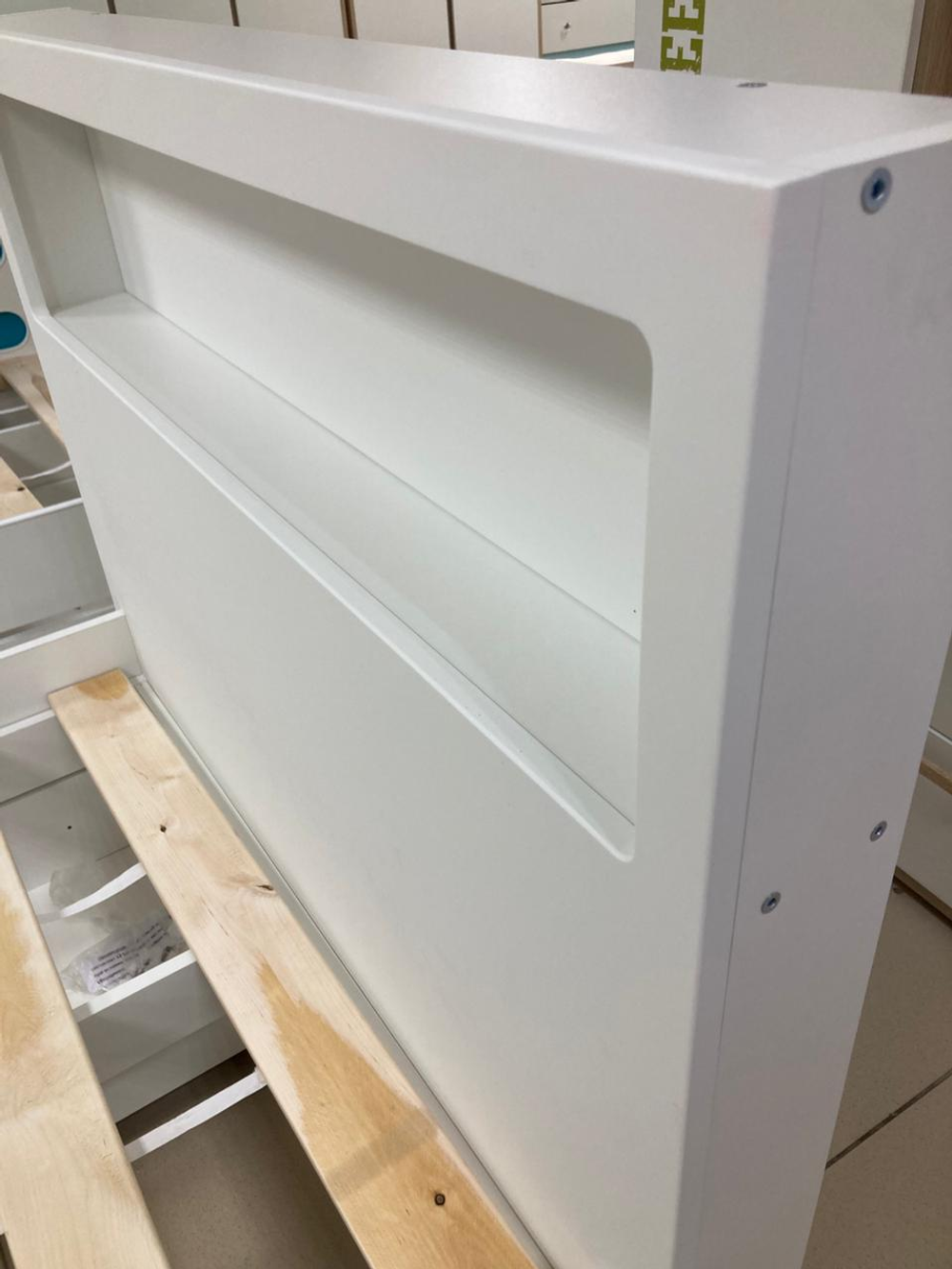 Кровать с ящиками Милан МДФ белый/белый 900*1900