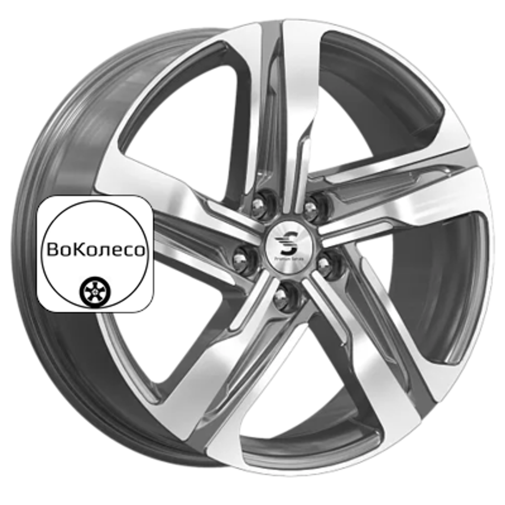 7,5x19/5x114,3 ET53 D67,1 КР004 (Tucson) Diamond Gloss Graphite (77570) Premium Series
