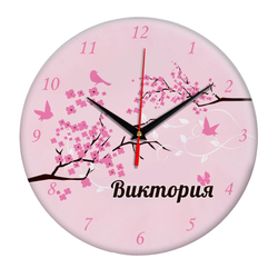 Часы именной подарок "Виктория"