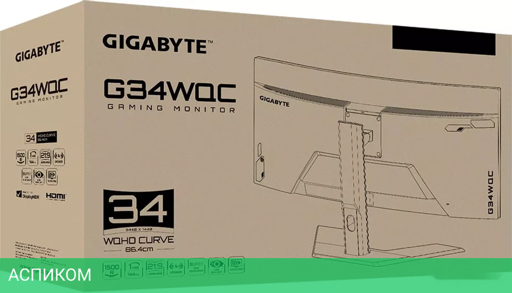 Монитор Gigabyte G34WQC A