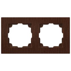 Рамка для розеток и выключателей Intro Accent 6-502-10 на 2 поста, СУ, венге | Intro