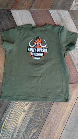 Футболка Harley-Davidson Novosibirsk (Темно-зеленая)