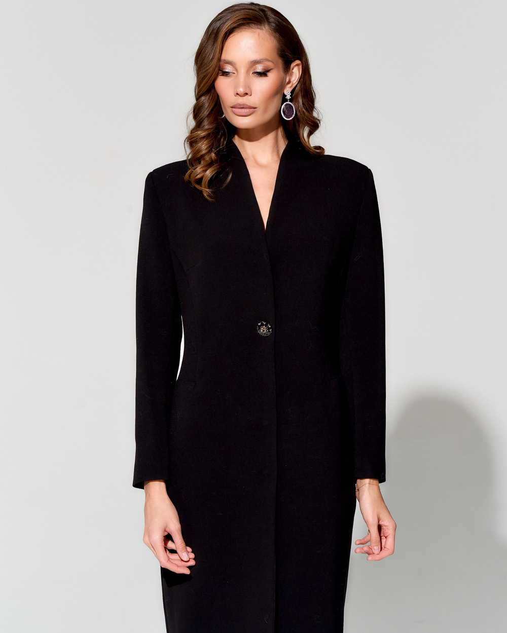 Приталенное платье из итальянского крепа