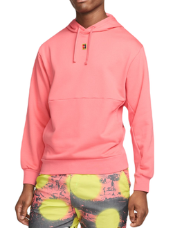 Мужская кофта теннисная Nike Court Fleece Tennis Hoodie - sea coral