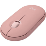 Мышь Logitech M350 Pebble, Silent, беспроводная Bluetooth LE & Logi Bolt USB, Rose