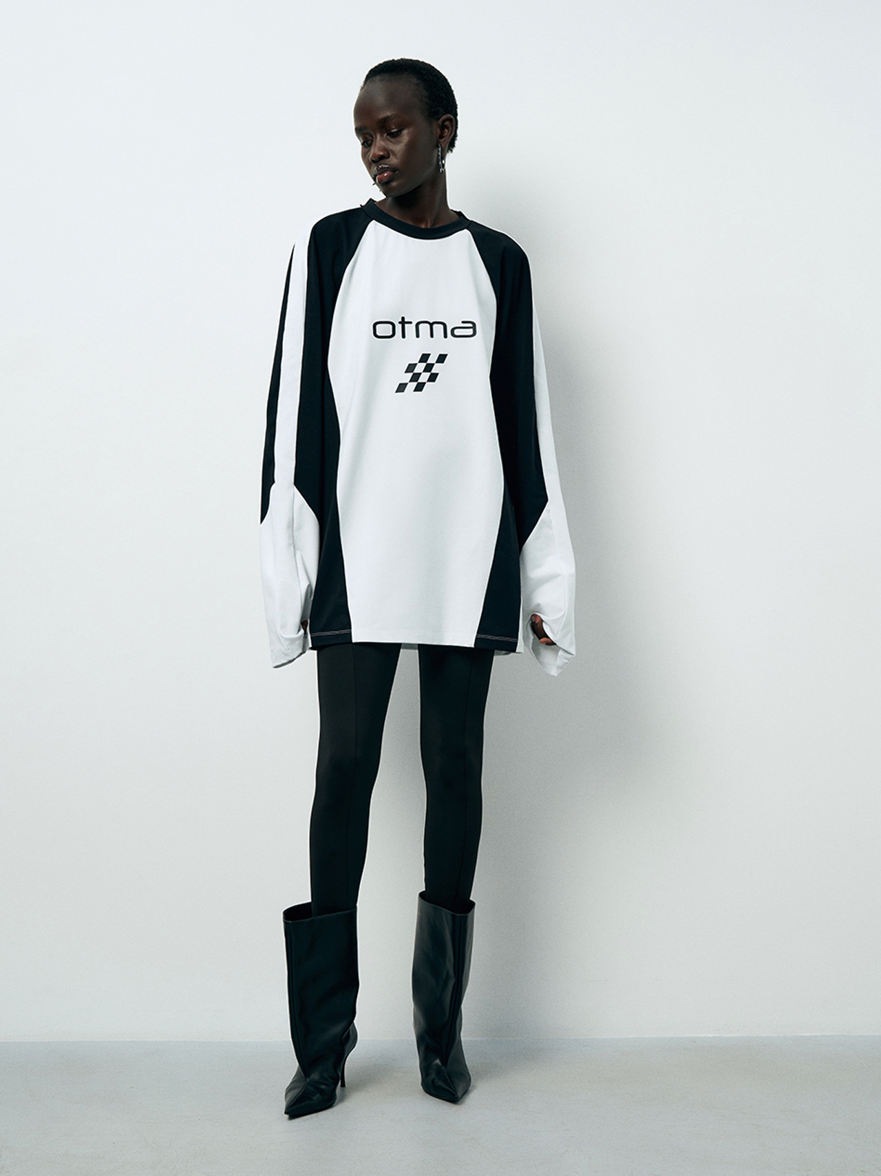 Лонгслив белый "MOTOCROSS"