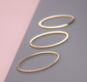 Коннектор овал 30х15 мм позолота