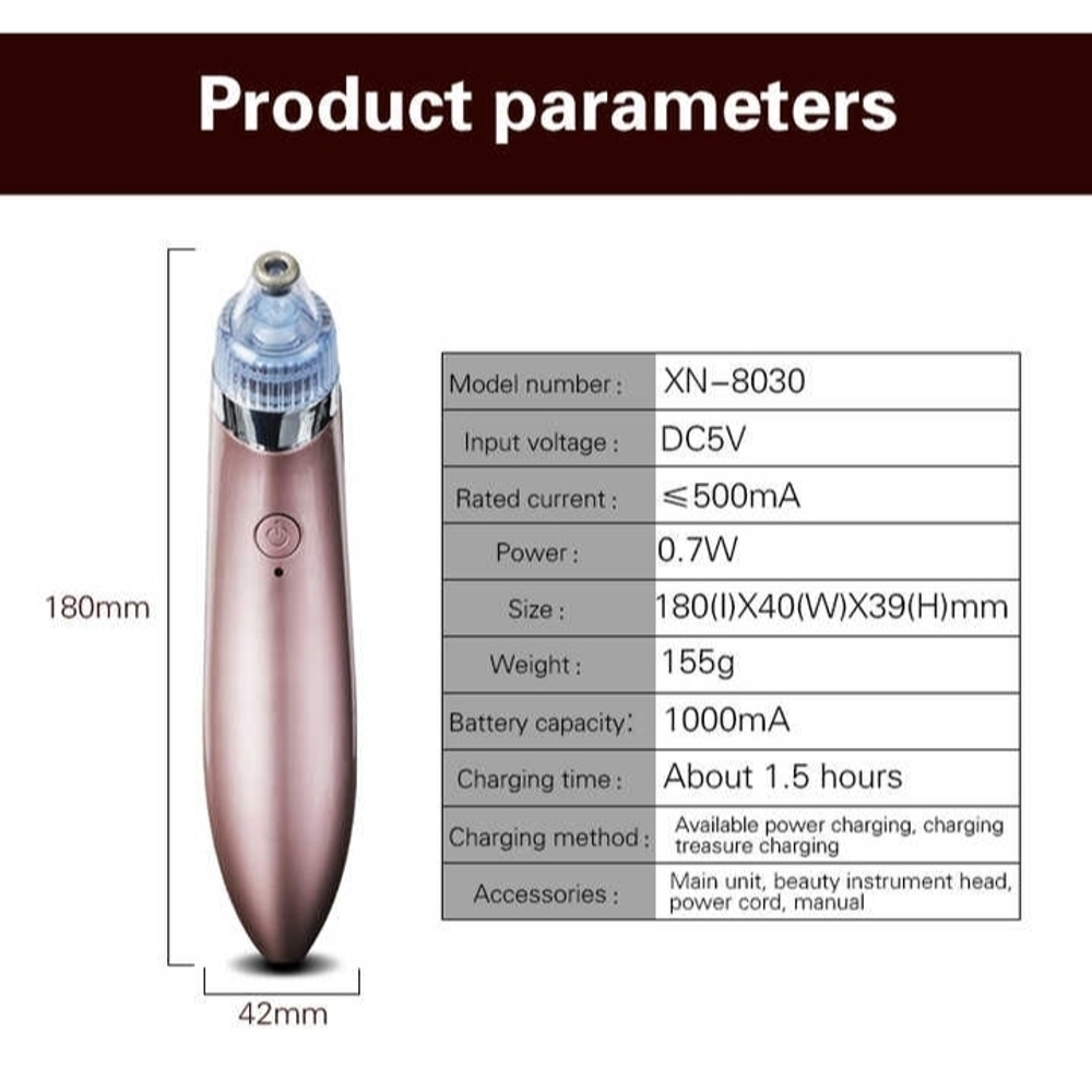 Вакуумный очиститель кожи "Beautiful Skin Care Expert XN-8030"