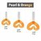 Твистер Helios Credo Double Tail 1,96&quot;/5 см Pearl &amp; Orange 10шт. (HS-27-019)