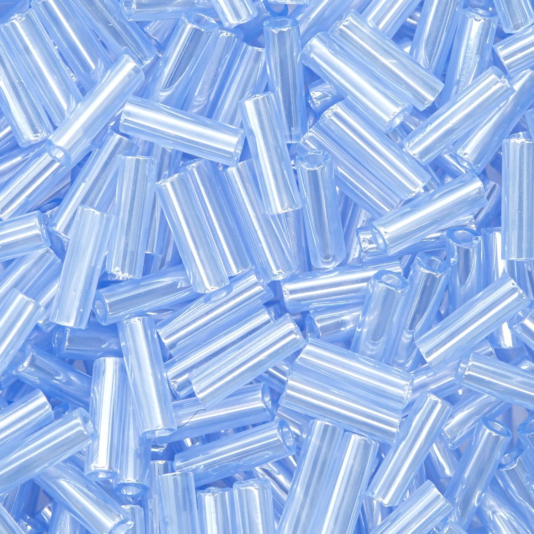 Японский бисер TOHO Bugle (стеклярус) 6mm (№146), жемчужный глянцевый