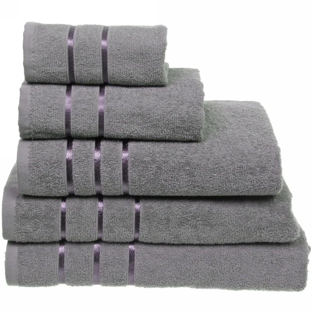 Полотенце махровое 30*30см «LUNA» цвет серый 10330 плотность 360гр/м2