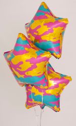 Шар (21"/53 см) Звезда, Камуфляж, Яркий 1 шт.