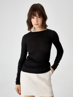 Лонгслив с драпировкой