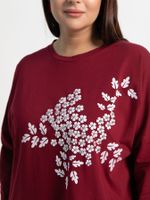 Блуза Ромашка (бордовая) Б15383-24М LT Collection