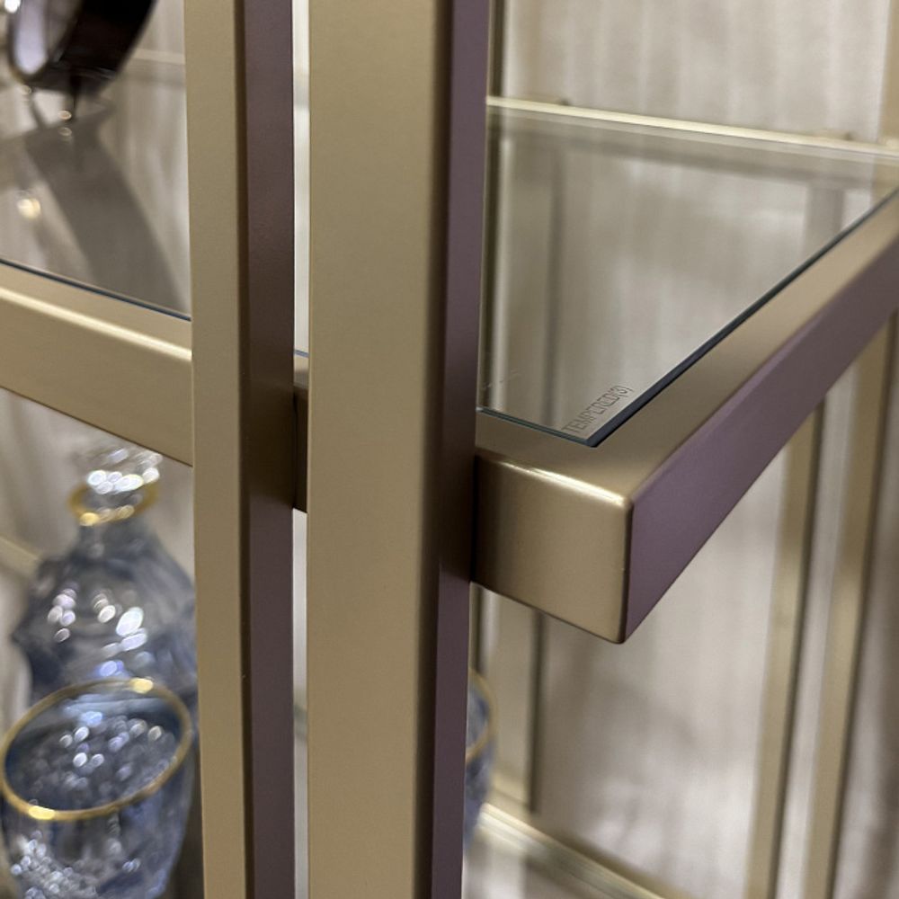 Стеллаж "Модерн" со стеклянными полками