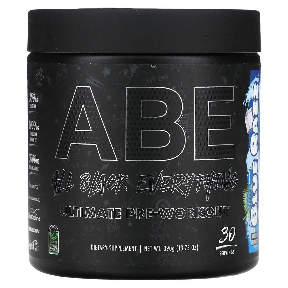 ABE, Перед тренировкой, голубая малина, 390 г (13,75 унции)
