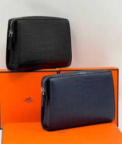Клатч Hermes из кожи крокодила