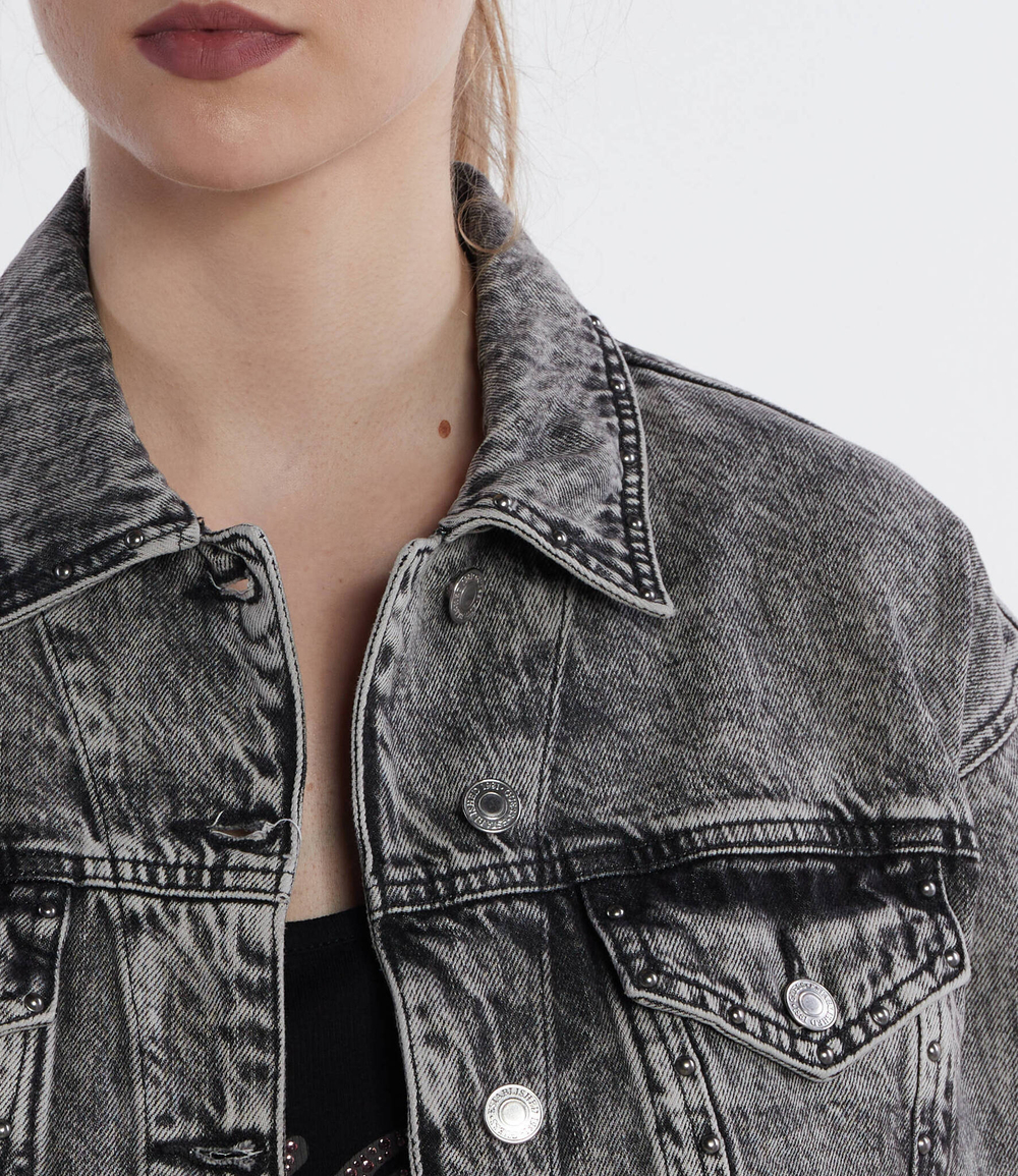 Джинсовая куртка clarette GUESS - графитовый (W4RN62 D56B3)