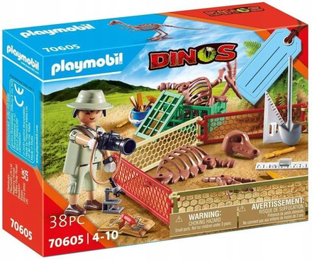 Конструктор Playmobil Dinos Подарочный набор ПАЛЕОНТОЛОГ 70605