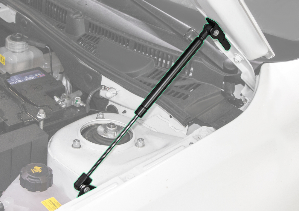 Газовые упоры капота Pneumatic для Datsun mi-DO 2015-2020/on-DO 2014-2020/Lada Granta 2011-2018, 2 шт., KU-LD-GR00-02