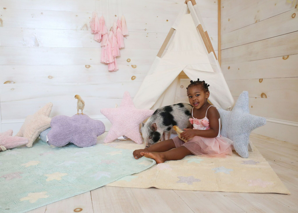 Ковер Lorena Canals Tricolor Stars Mint (120 x 160 см)