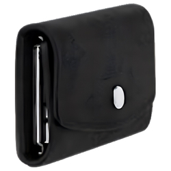 LOUIS VUITTON Cow Leather Key Pouch Women"s Black