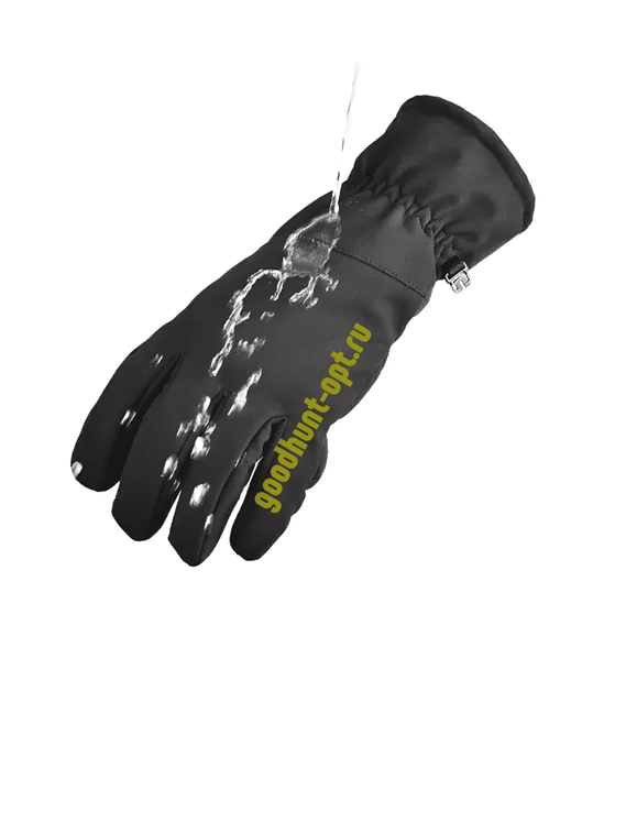 Перчатки тактические армейские утепленные на флисе Черный