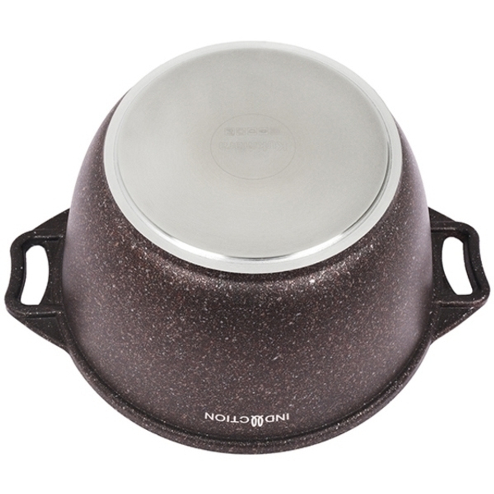 Кастрюля 2л со стекл. крышкой, АП линия «Granit Ultra Induction» (red)