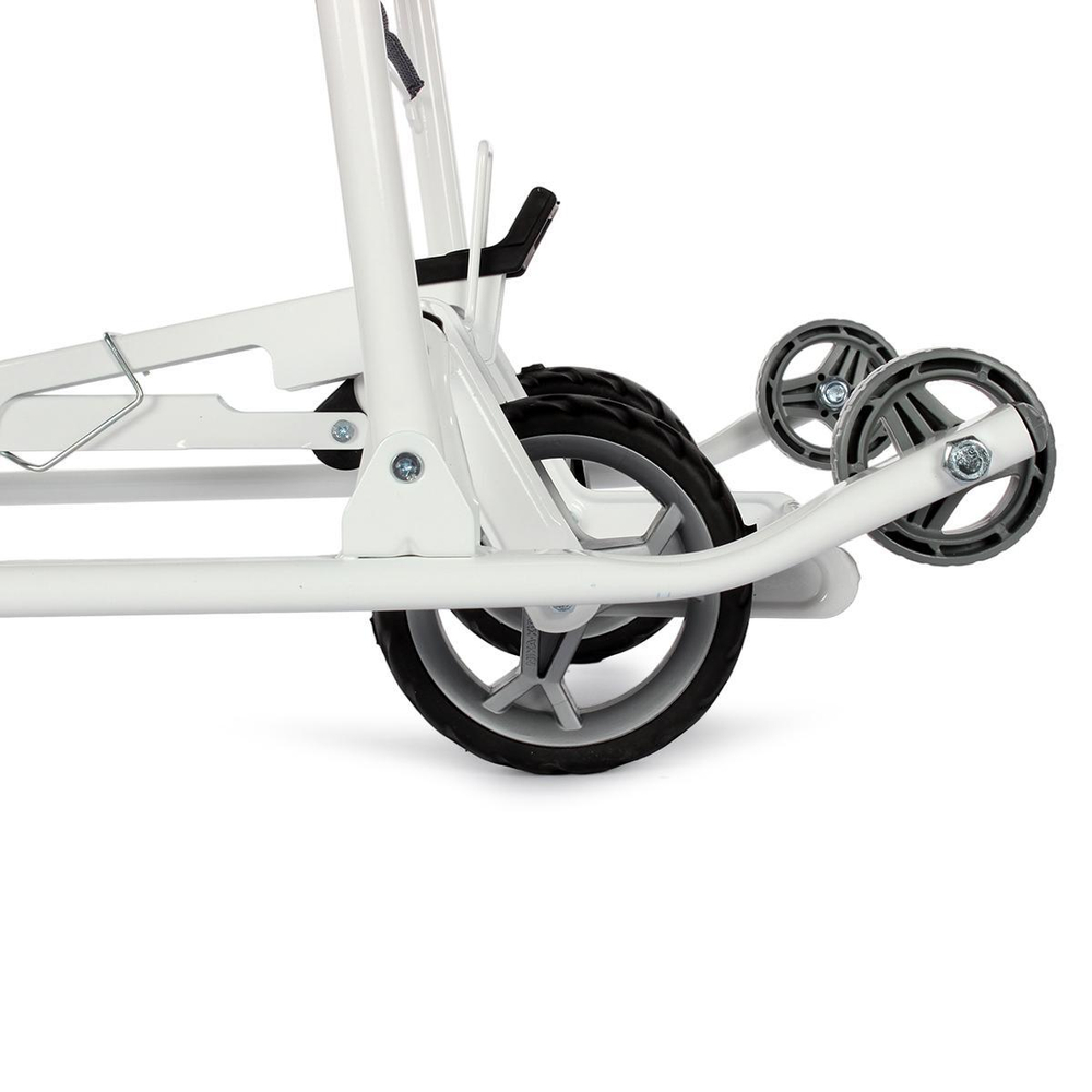 Санки-коляска "Наши Детки 3-1К" с ромбиками серый