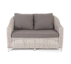 "Кон Панна" диван из искусственного ротанга двухместный, цвет бежевый