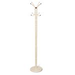 Вешалка-стойка SHT-CR14, 1,87 м, диск 35 см, 4 крючка, металл, ваниль