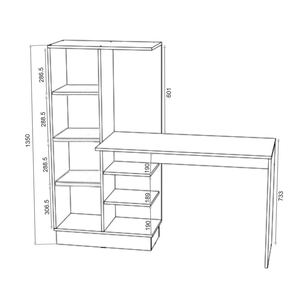Стол компьютерный №1 с фотопечатью Вега Позитив, Бетон темный, Белый