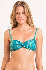 Купальник раздельный женский зеленый