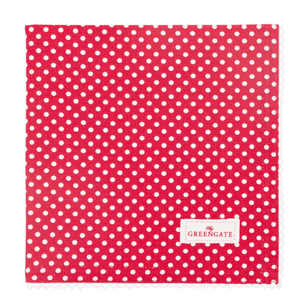 Салфетка Dotty red/ красная в белый горох