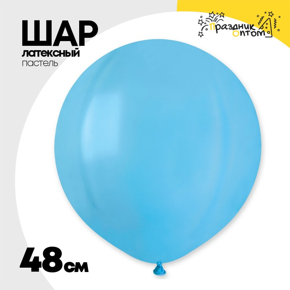 Шар латексный Пастель 48 см (Голубой)