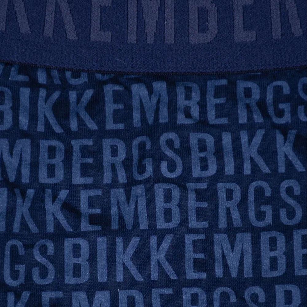 Набор мужских трусов боксеров 3в1 (черные, темно-синие, голубые) Bikkembergs BKK61UTR03TR