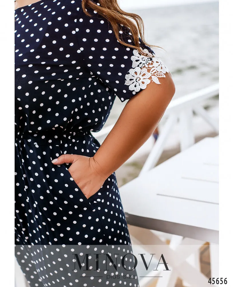 Платье 21-15-Темно-синий Minova