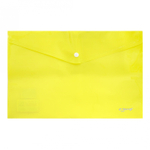 Папка-конверт на кнопке Yalong, A4, 260х360 мм, 160 мкм, ассорти в коробе, глянцевая, "Неон"