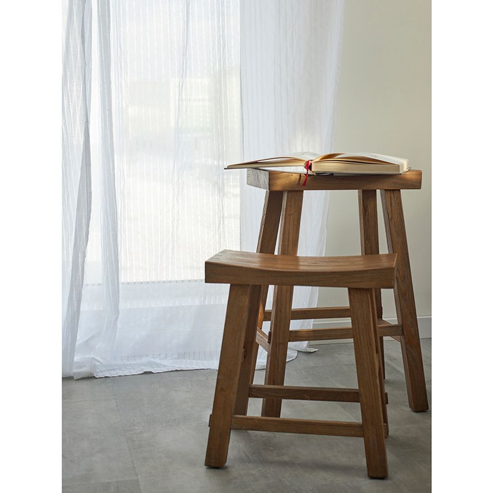 Тюль из хлопка белого цвета из коллекции Essential, 140х290 см