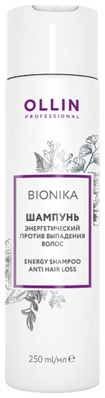 OLLIN BIONIKA Шампунь энергетический против выпадения волос 250мл
